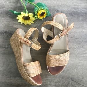 Stuart Weitzman Woven Espadrille Sandals Size 8.5